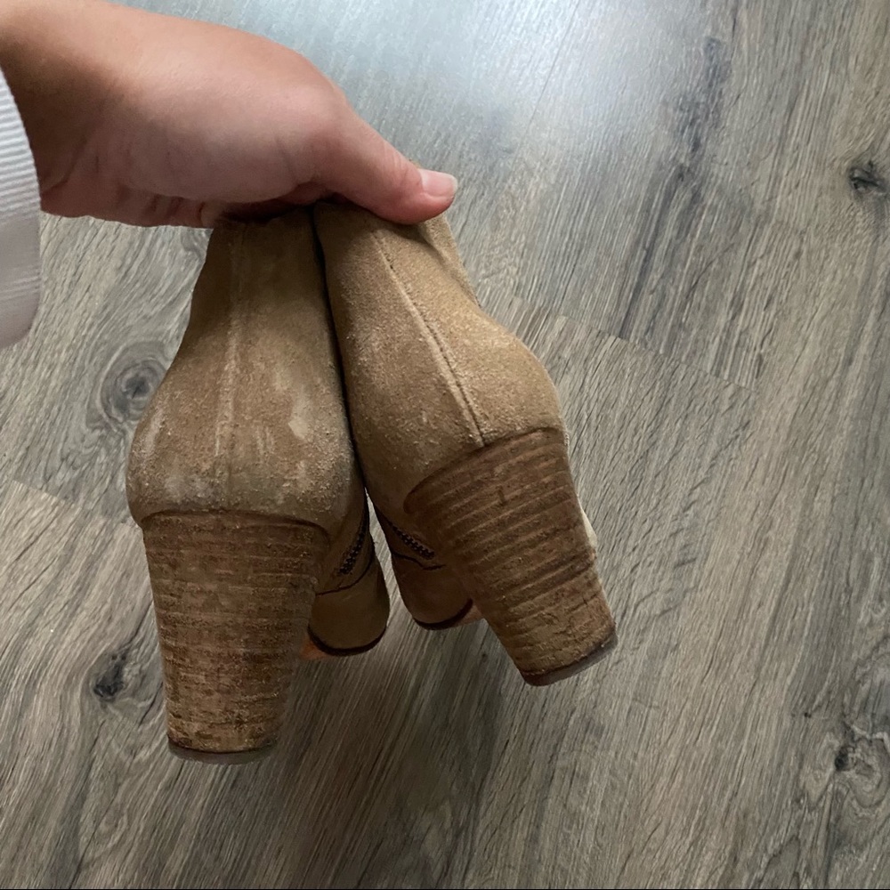 Club Monaco | Tan Brooklyn Suede Boots/Booties - Picture 5 of 8